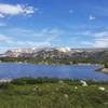 July 2019. Island lake looking North to Beartooth Plateau.