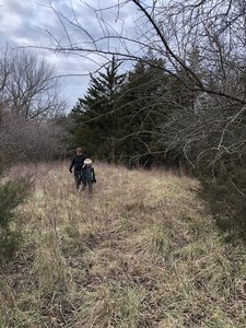 The tread in this area is lost and would not be good to hike in the summer.
