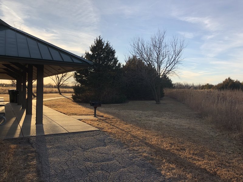 This shelter is a great place to have a quick lunch before heading out on the trails!