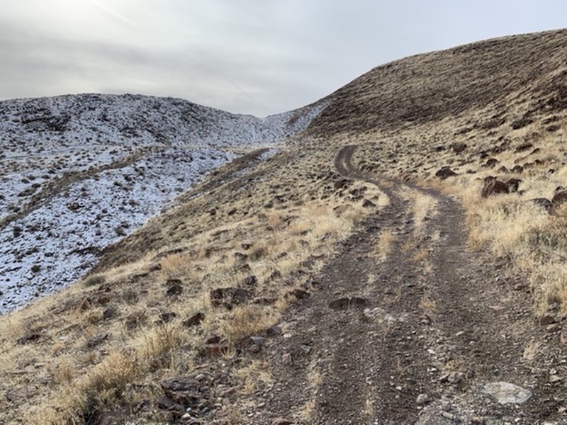 The trail on a cold December day.