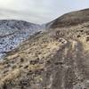 The trail on a cold December day.