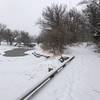 There's two or three lily ponds in the park and this is a connecting trail for the disc golfers