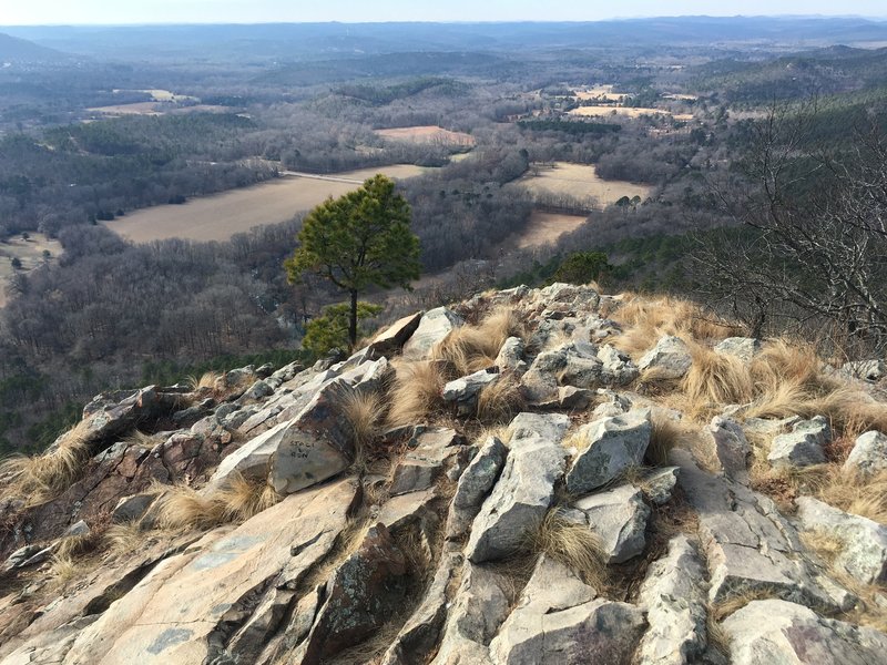 Looking off the west summit.