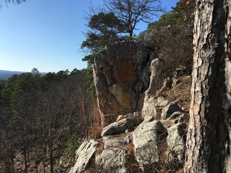 Some awesome rock formations can be seen on this upper ridge!