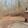 The trail is not well marked at the end near the lake. The trailhead is just behind the vault toilet.