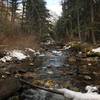 Beautiful Pine Creek flowing through the campground. Just explore around the parking lot and you'll find it!