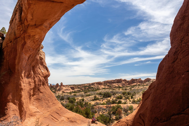 View through Tapestry Arch