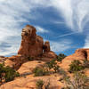 Rock towers along Broken Arch Trail.