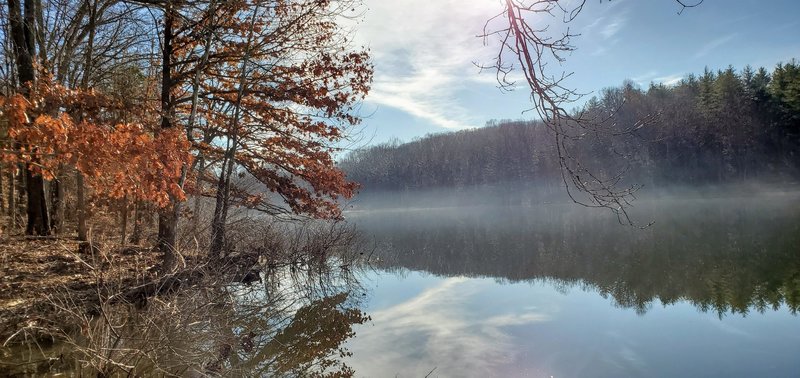 Tipsaw Lake on December morning.