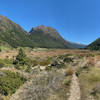 Beautiful trail on valley floor.