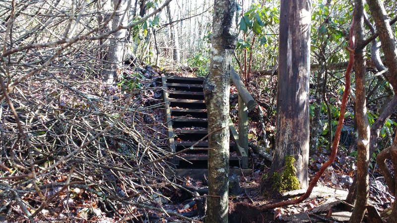 Staircase on Great Wall Trail.