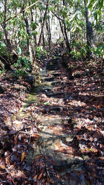 Stone staircase on Great Wall Trail.