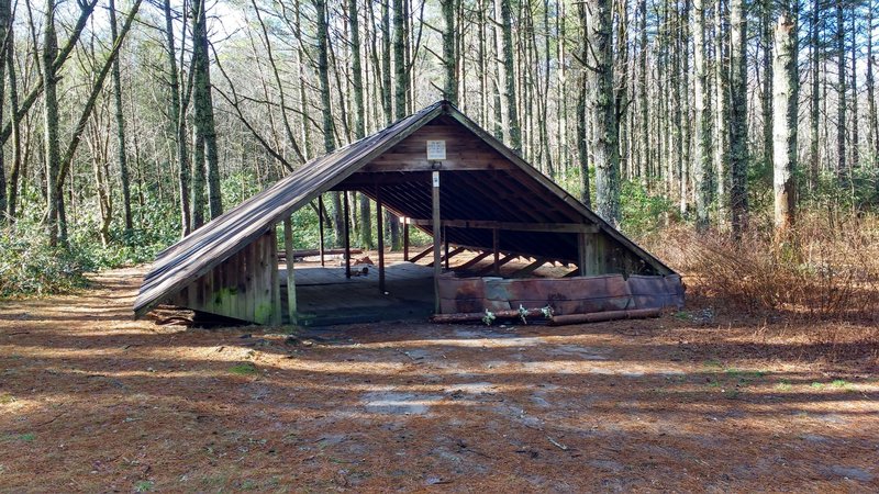 Large group camping shelter.