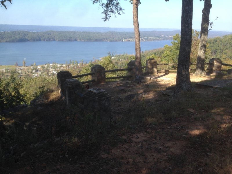 Mabrey Point Overlook.  The Golf Course Loop is being extended in this direction.