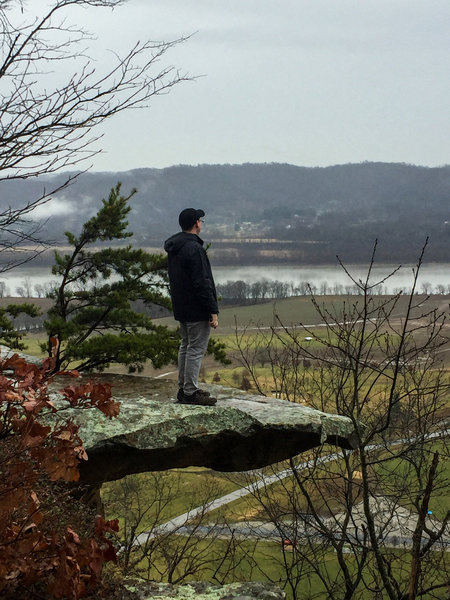 Me taking in the view at Raven Rock