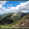 Views are frequent as the trail follows closely to Elkhorn Ridge.