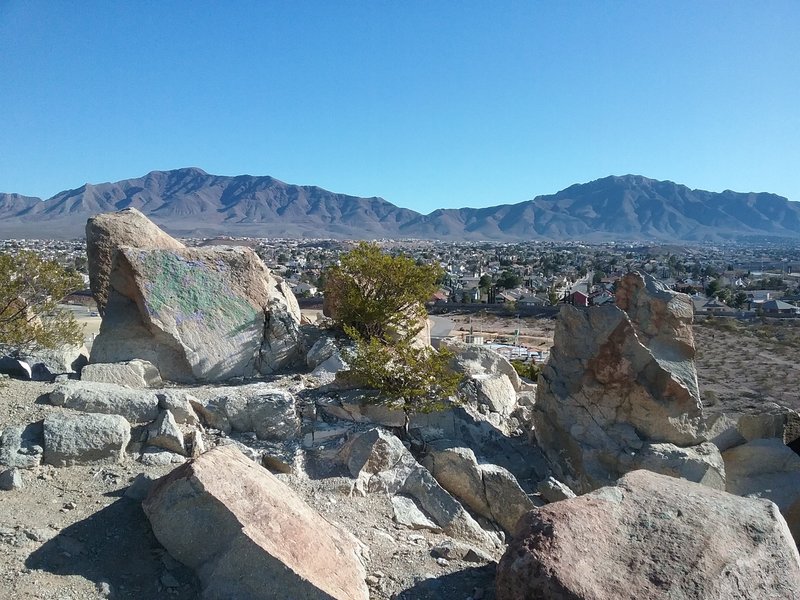 Looking east from the trail