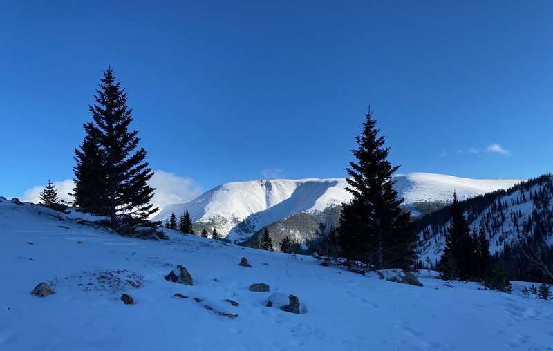 Looking back at Berthoud Pass