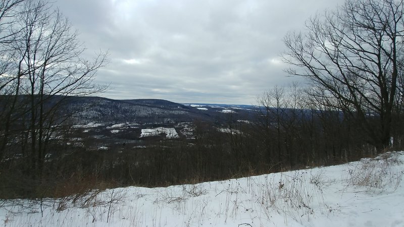 The overlook. Looking west toward Newfield Ny