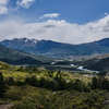 One of the first views of Paine River Valley. Serón campsite is by this river, at the end of the flat area.