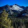 Looking south towards Longs Peak from the Emerald Lake Trail, December 30, 2019