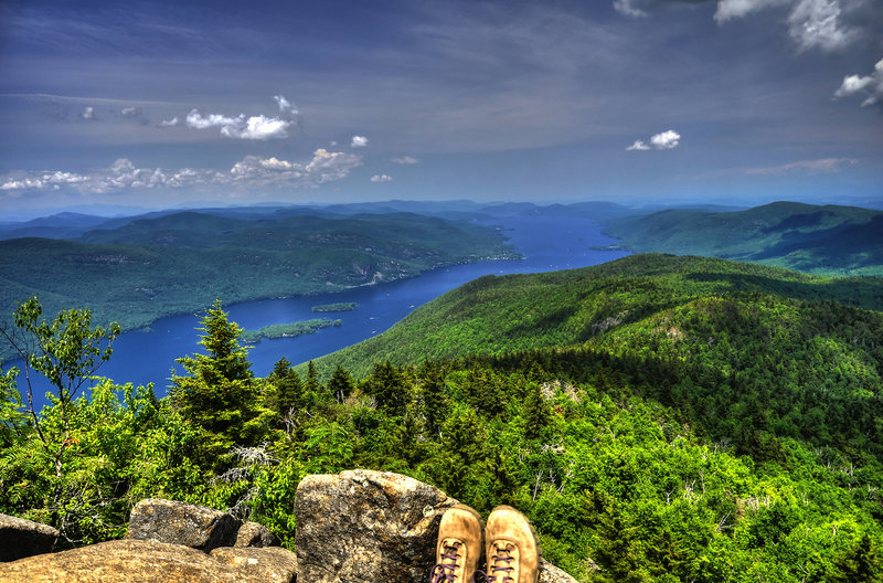 Lake George from the summit of Black Mountain