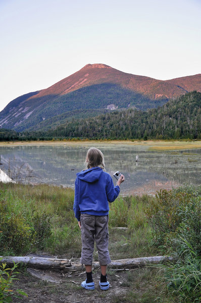 Alpin glow on Mt. Colden from Flowed Lands