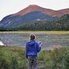 Alpin glow on Mt. Colden from Flowed Lands