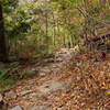 A rocky climb on the northeast part of the trail.