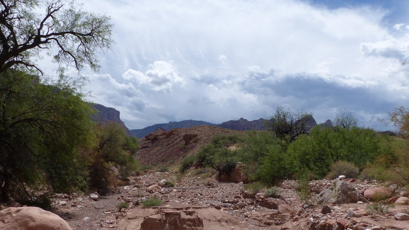 Taken from Tanner beach, with my back to the river. Desert View Tower is (barely) visible slightly left of center of image.