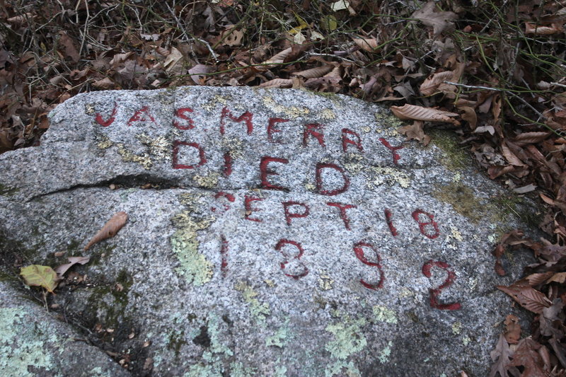 Dogtown Commons Burial stone.