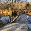 Crossing the Difficult Run near Wolf Trap.