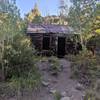 Old miner's cabin along the trail to Bullion Falls