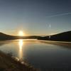 Sunrise over the Harriman Reservoir.