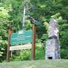 Begin your hike at the Upper Hickory Nut Gorge Trailhead.