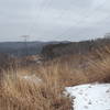 Trail crosses under a powerline