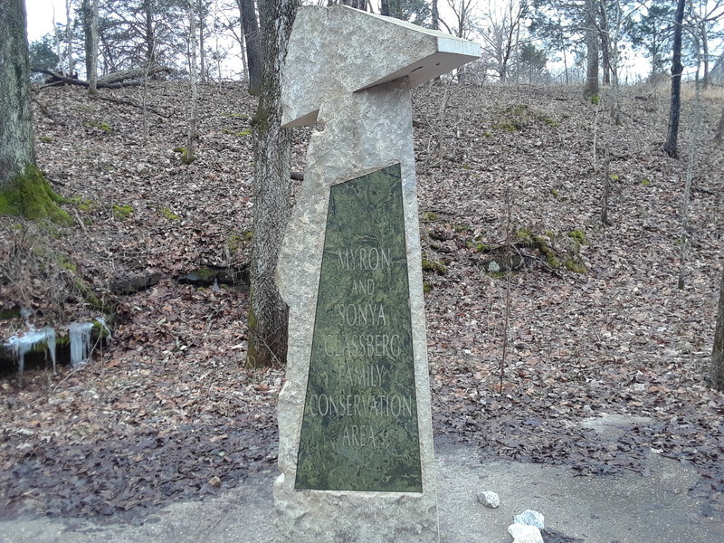 Monument for the Myron and Sonya Glassburg family.