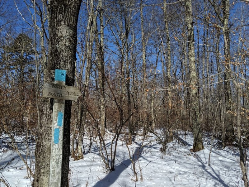 North South Trail Sign Indicator