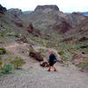 Descending into Hot Spring Canyon