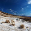 Crossing the salt flats at Keane Wonder Springs