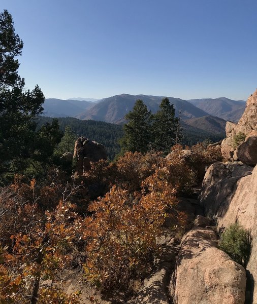 Western view at the summit.