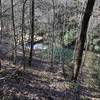 Glade creek trail below us