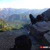 Resting on the way down from Timpanogos