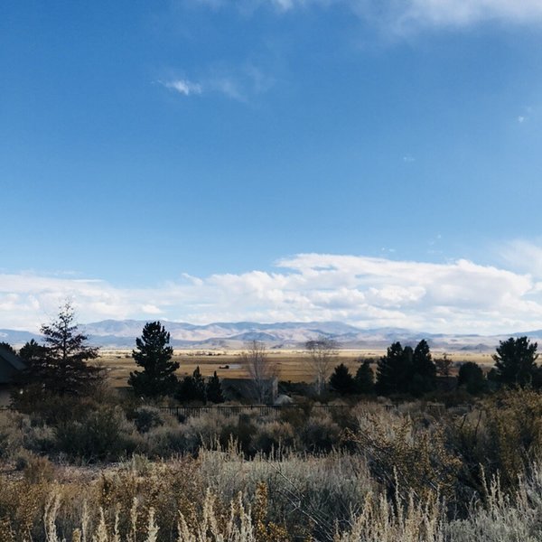 Beginning of Jobs Peak Trailhead. One of the main beautiful vistas. Carson Valley.