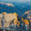 Alpenglow in the Mountains of Seoraksan National park