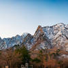 Snowcapped mountains in Seoraksan National Park