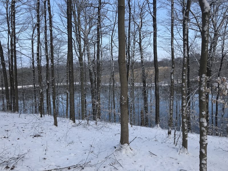 View of lake from trail. Location approximate.