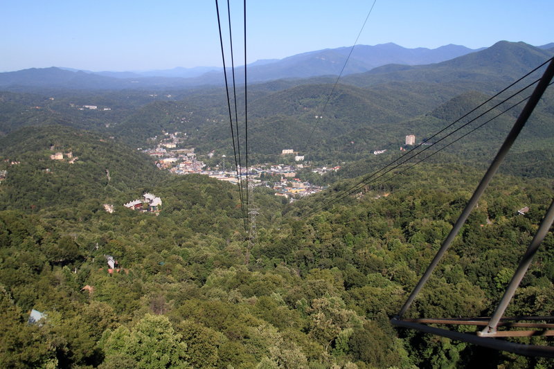 View from the Tram Toward Gatlinburg