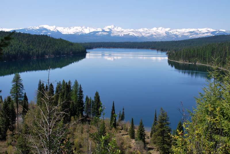 Looking down Holland Lake