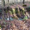 Stone Walls at the old CCC camp along the Unicoi Turnpike Trail